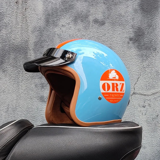 Retro Helmet - Blue Sky
