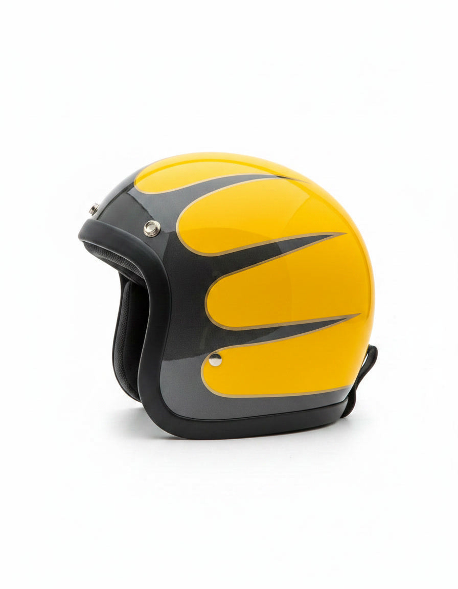 bike helmet classic yellow Retro Helmet