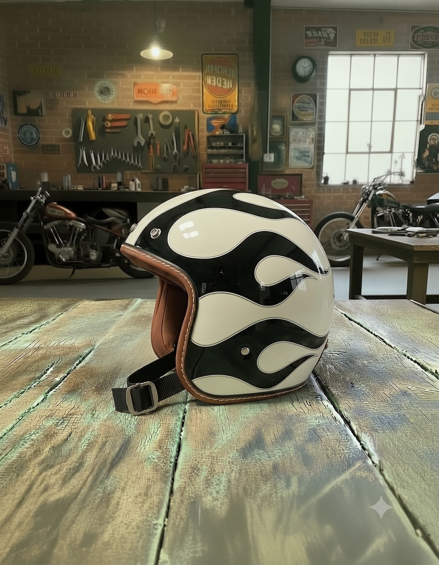 Retro Helmet - Burnout