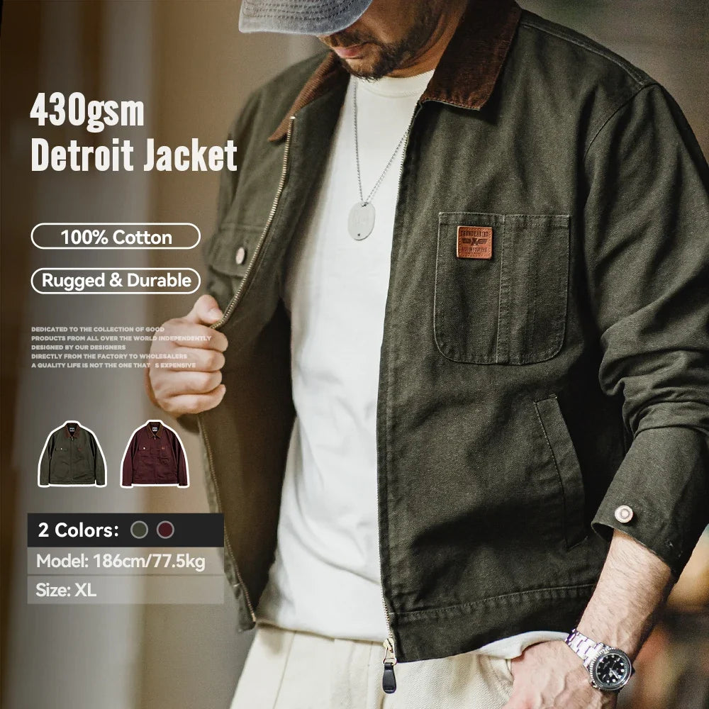 Vintage Heavyweight Canvas Detroit Jacket Men