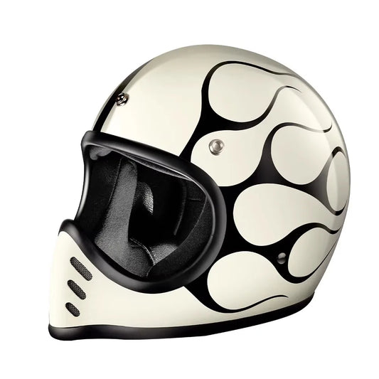 Retro Helmet Shield - Ghost
