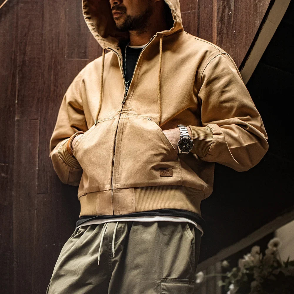 Vintage J130 Heavyweight Hooded Canvas Jacket Men