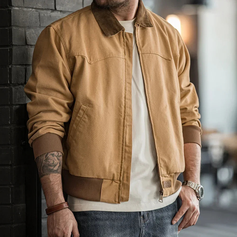 Vintage Heavyweight Santafe Canvas Short Jacket Men