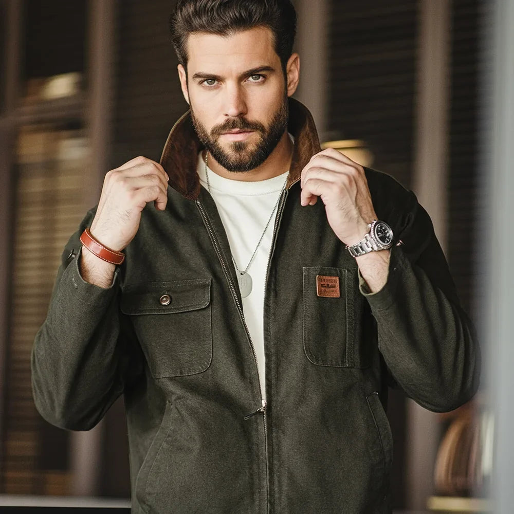 Vintage Heavyweight Canvas Detroit Jacket Men