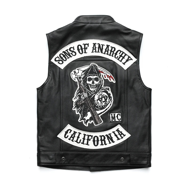MC Leather Vest - Anarchy