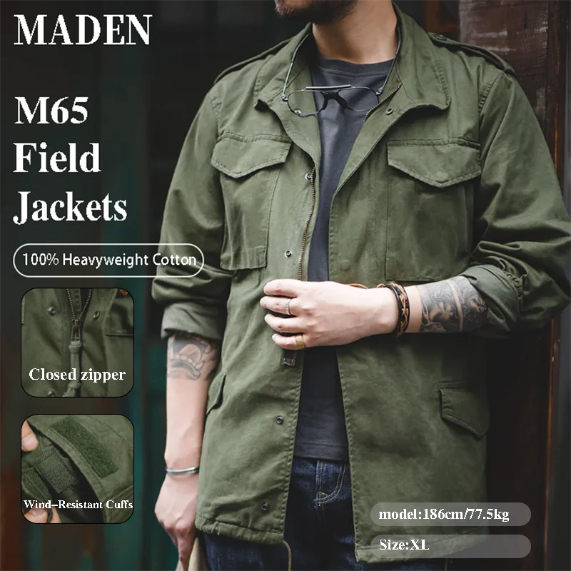 Vintage M65 Military Field Jacket Men