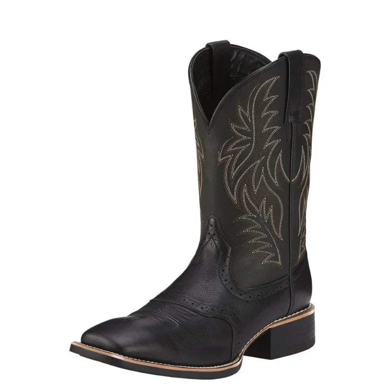 Outlaw Cowboy Boot - Black Vintage