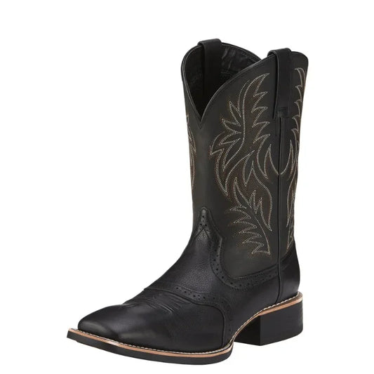 Outlaw Cowboy Boot - Black Vintage