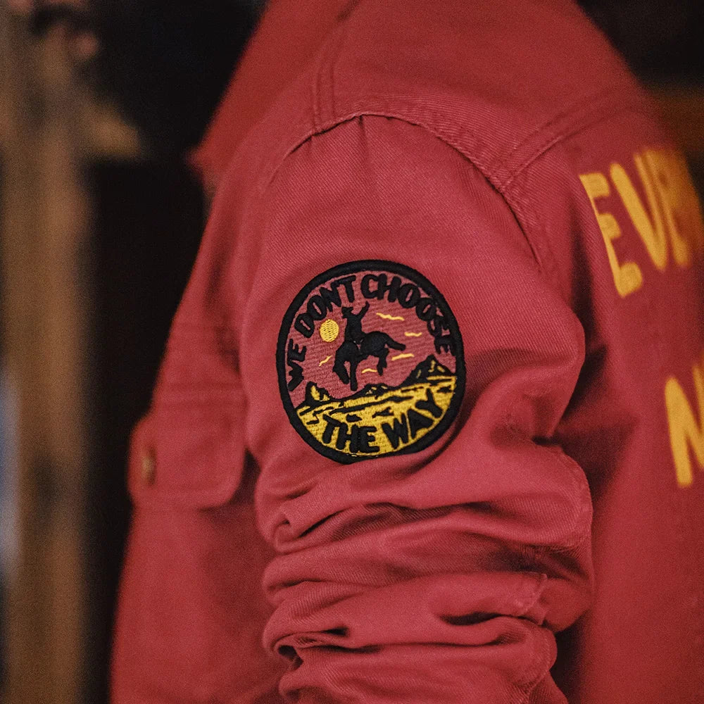 Vintage Heavy-Duty 12MJZ Embroidered Canvas Jacket Men