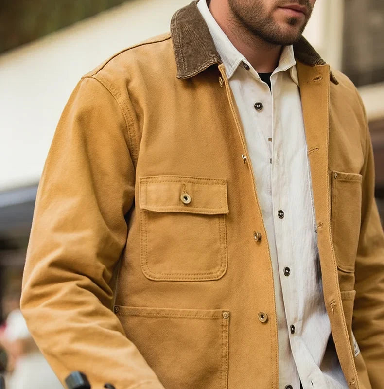 Vintage Heavyweight Michigan Canvas Chore Jacket Men