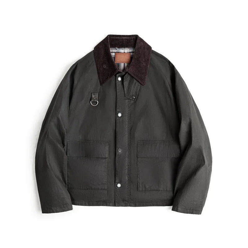 Vintage Spey Waxed Fishing Outdoor Jacket Men