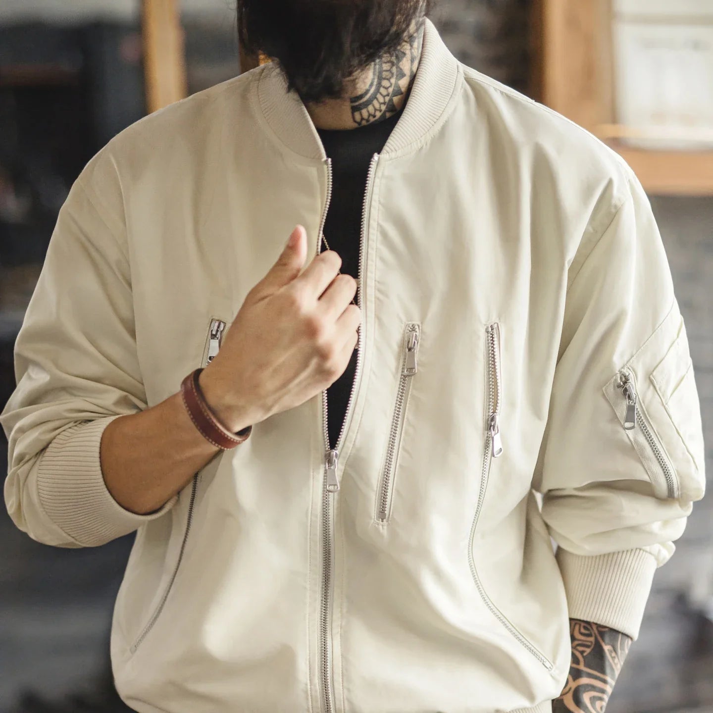 Vintage L2B Flight Bomber Jacket Men