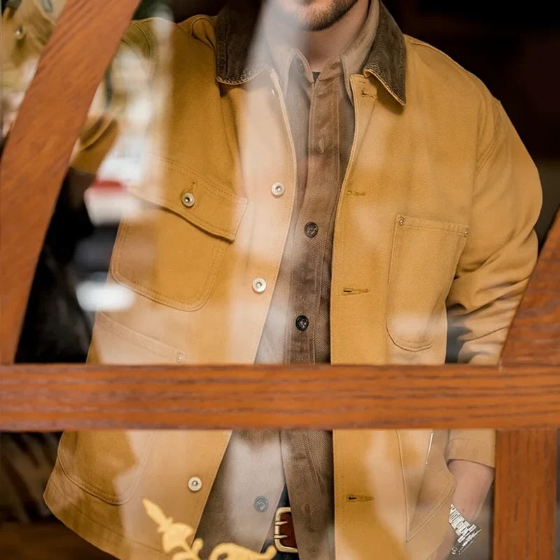 Vintage Heavyweight Michigan Canvas Chore Jacket Men