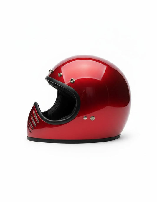 Retro Helmet Shield - Red Flake