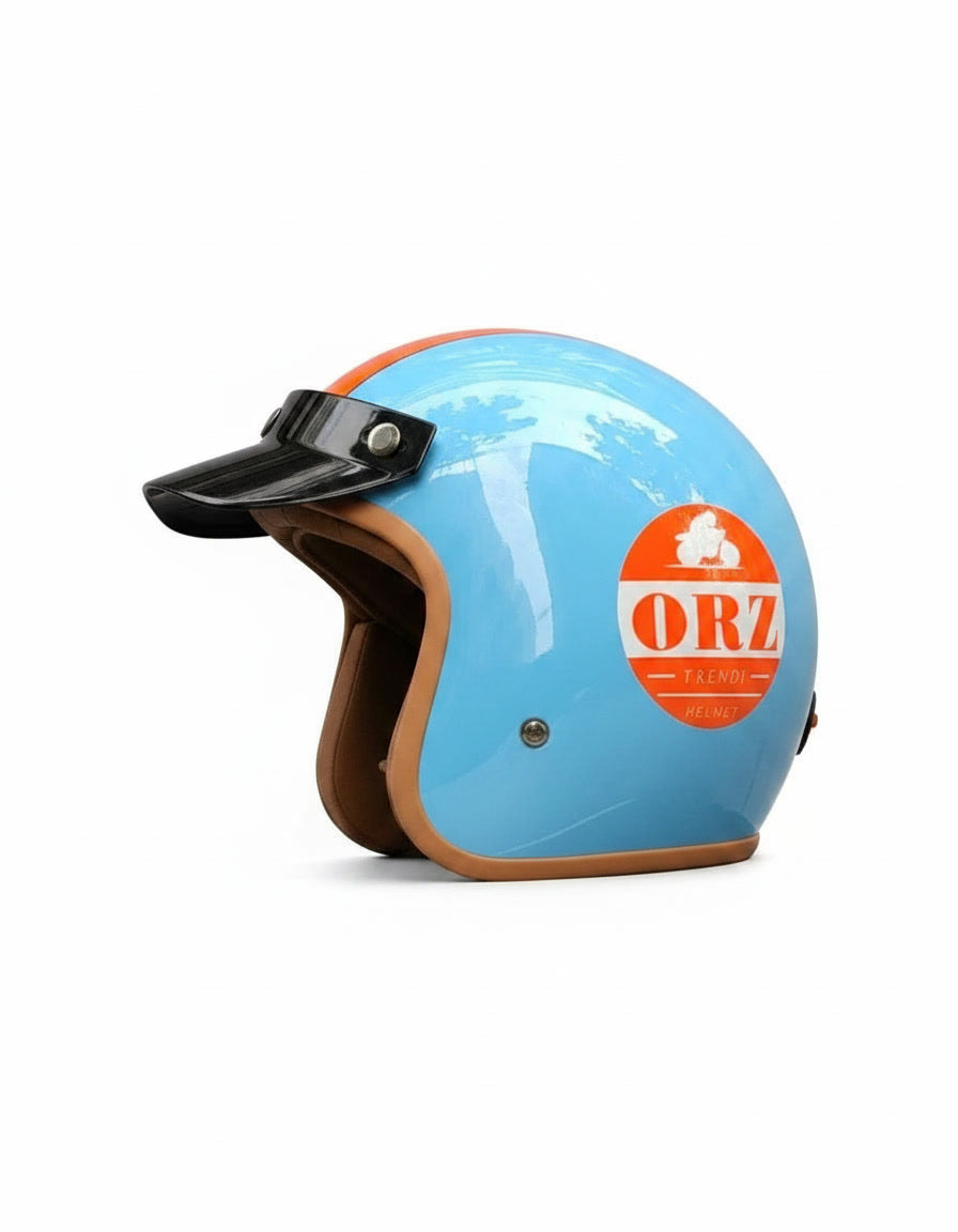 Retro Helmet - Blue Sky