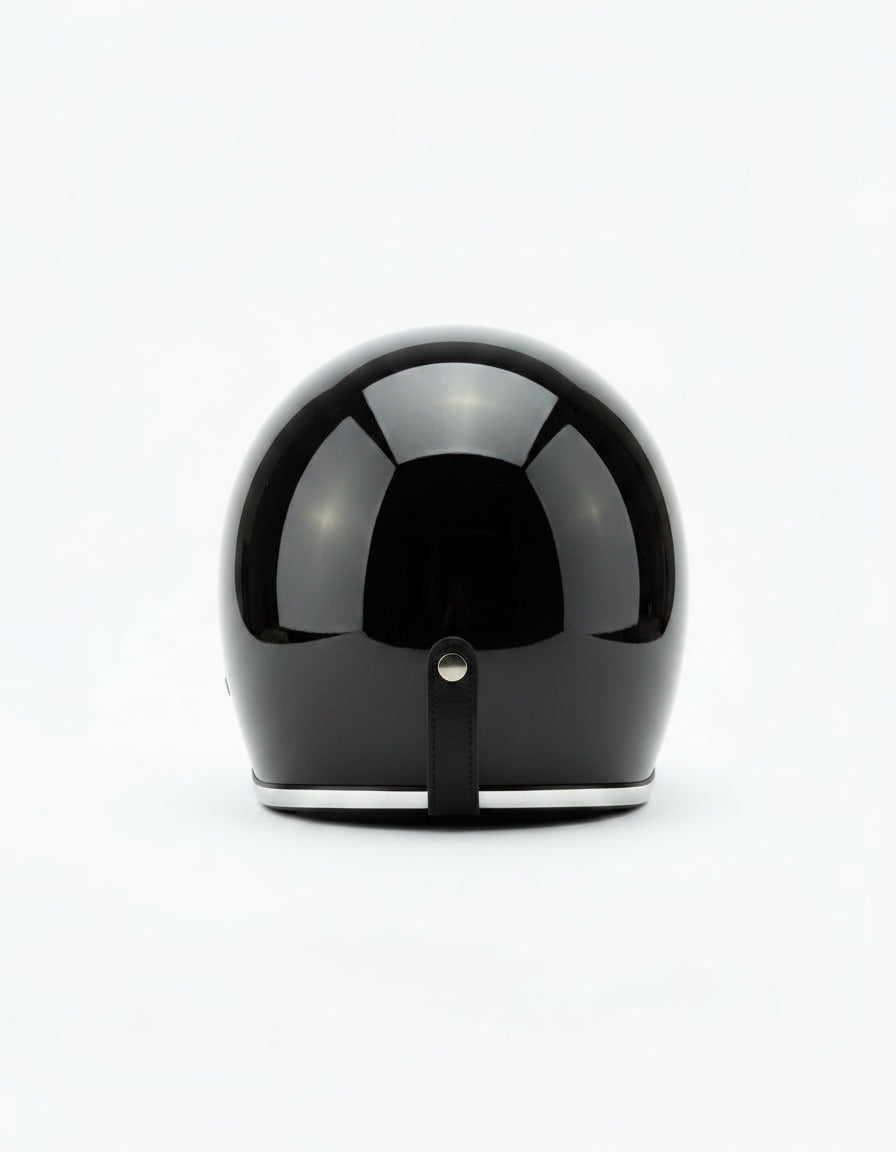 Retro Helmet - Black Chrome