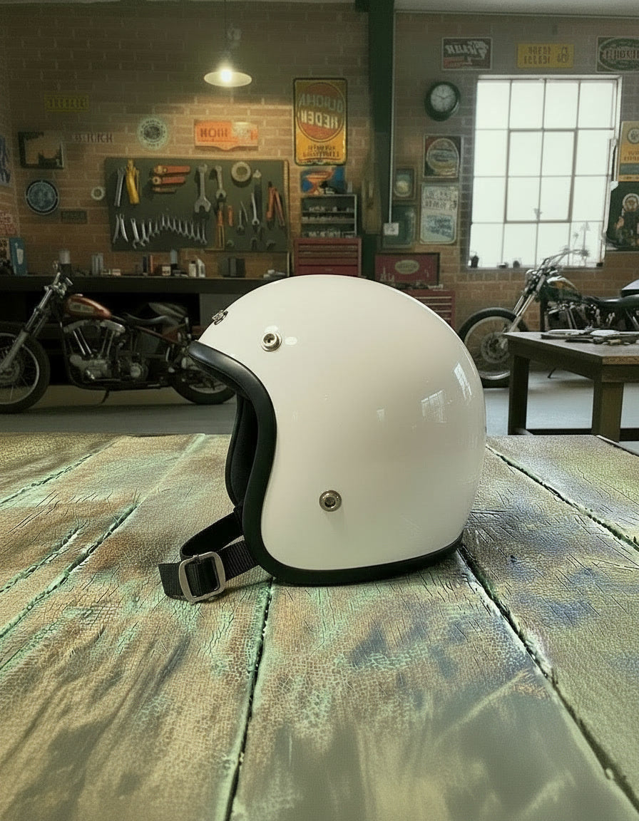 Retro Helmet - White