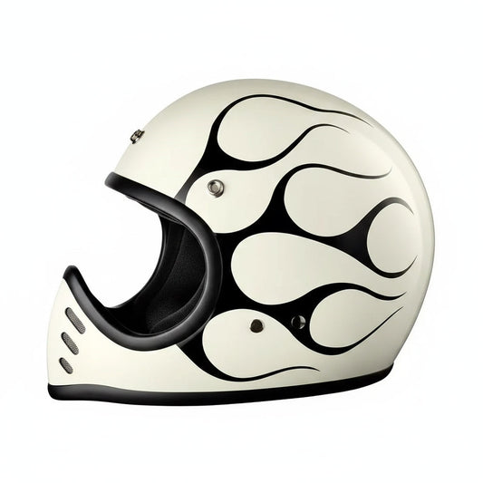 Retro Helmet Shield - Ghost