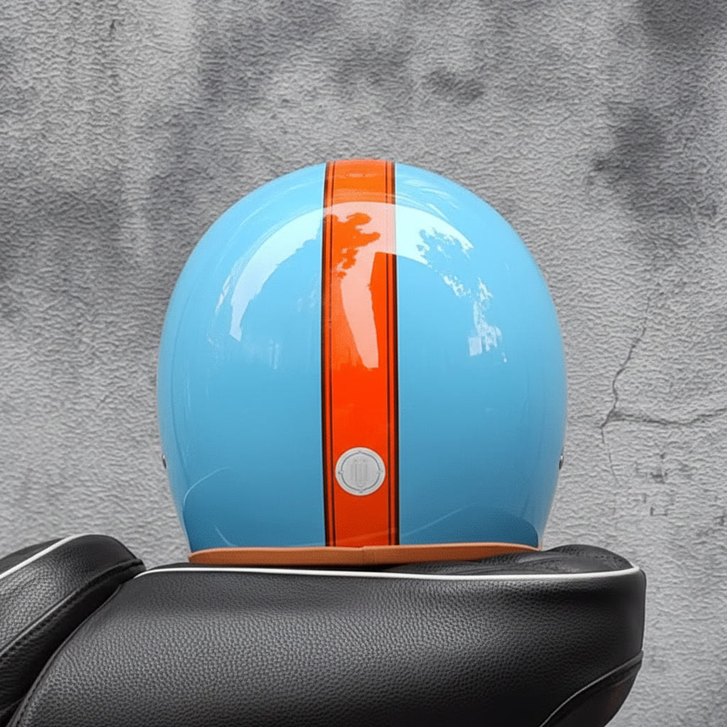Retro Helmet - Blue Sky
