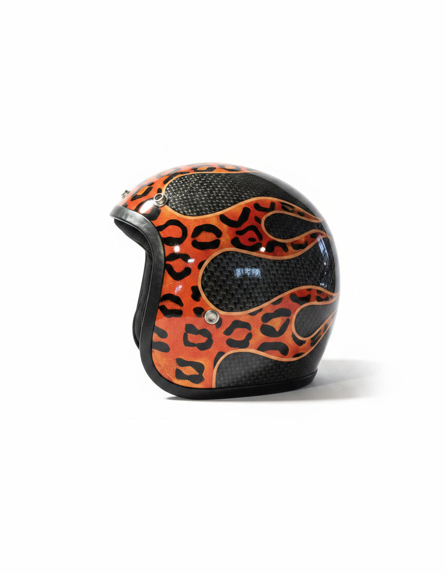 Retro Helmet - Leopard