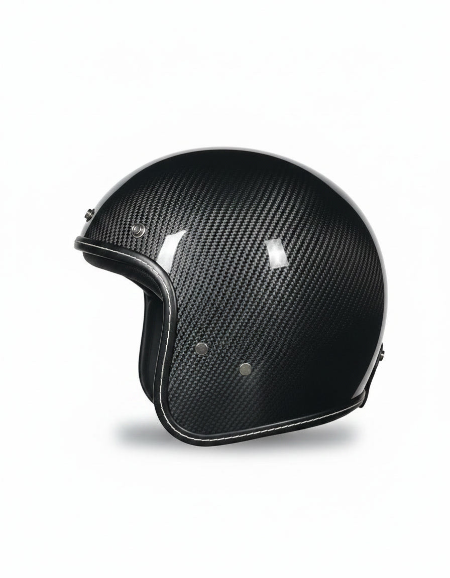 Retro Helmet - Raw Carbon