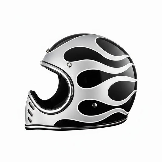Retro Helmet Shield - Smoke