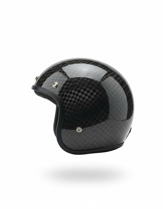 Retro Helmet - Chess Carbon