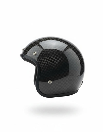 Retro Helmet - Chess Carbon