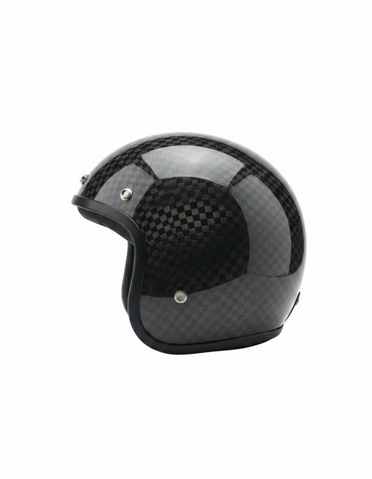 Retro Helmet - Chess Carbon