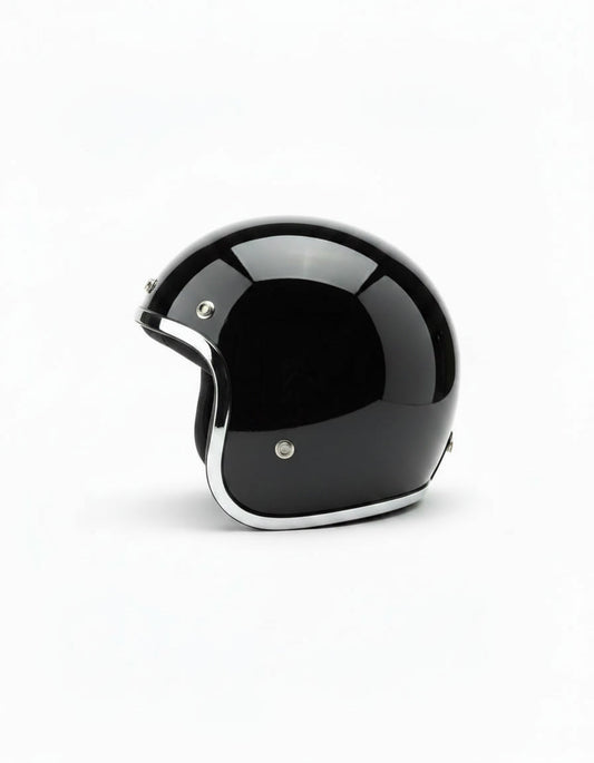 Retro Helmet - Black Chrome