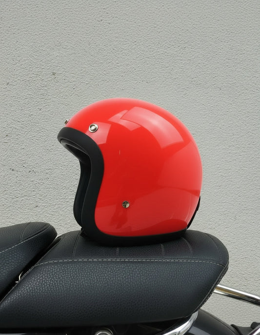 Retro Helmet - Tomato