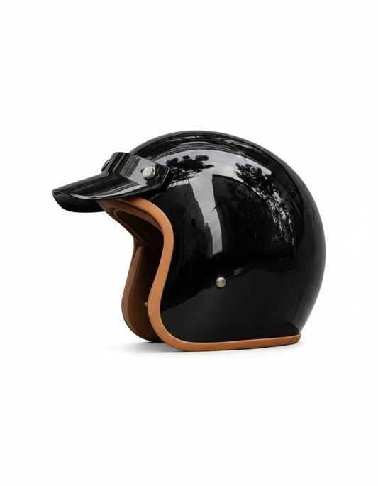 Retro Helmet - Black Heri