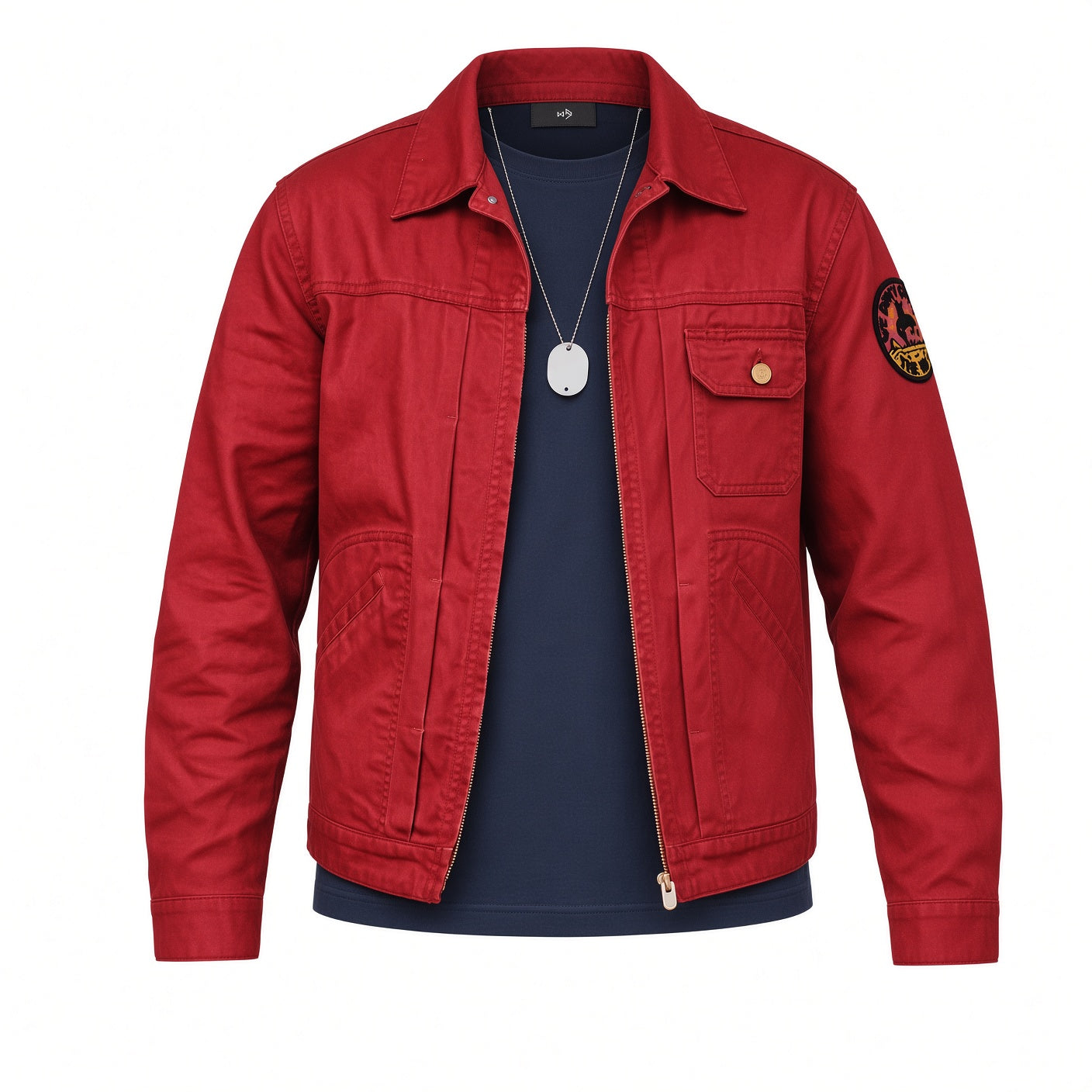 Vintage Heavy-Duty 12MJZ Embroidered Canvas Jacket Men